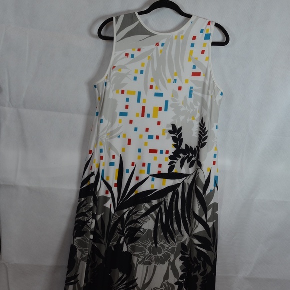 MADE IN CANADA PRINT DRESS SZ 16 SOLAR - Picture 3 of 5